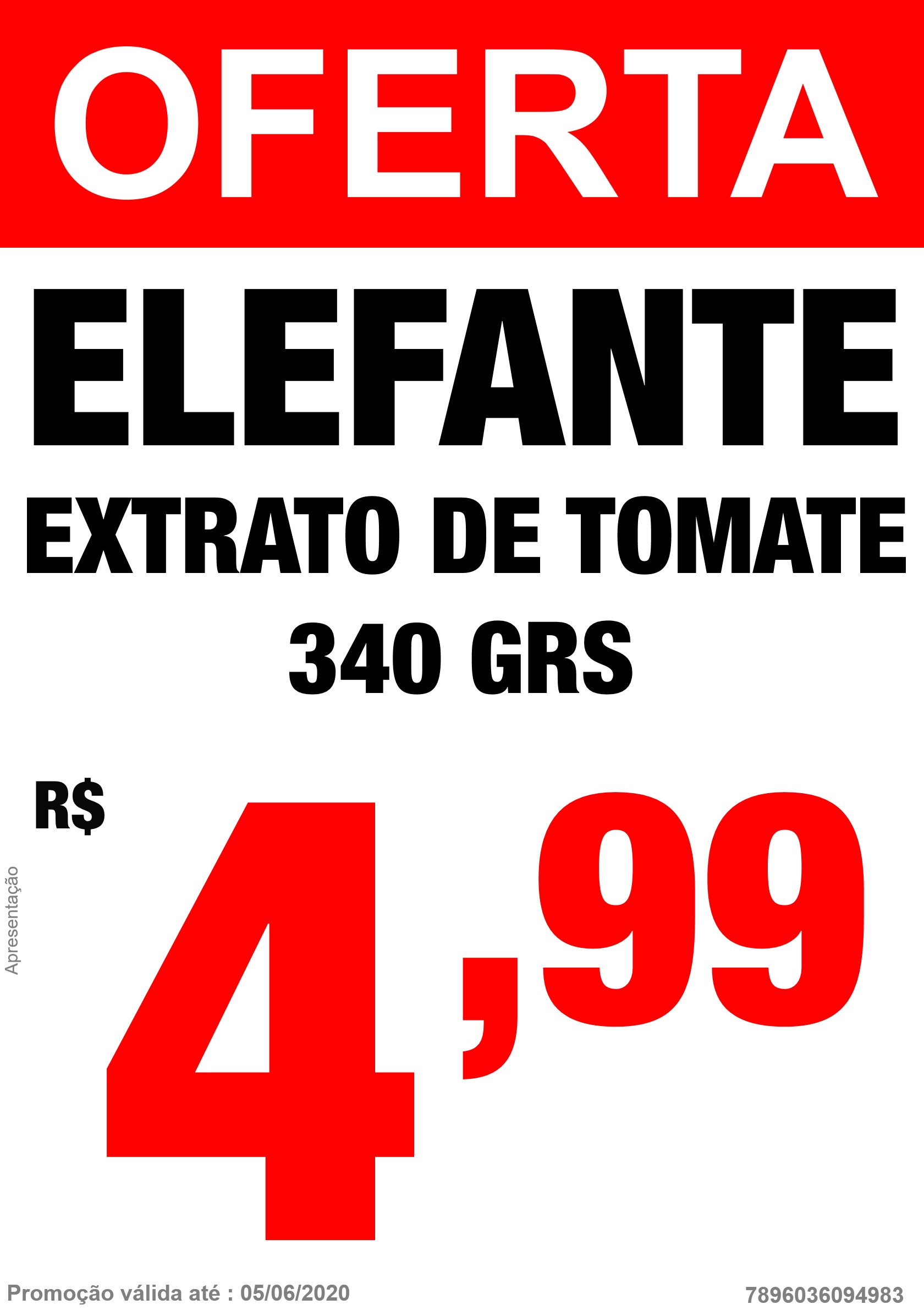 extrato de tomate elefante